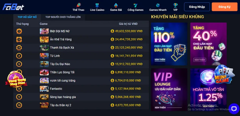 Trò chơi bắn cá tại 56win code với sinh vật biển